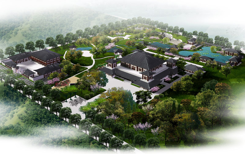 陜西省漢中市勉縣劉備稱王壇博物館建筑設計(圖1)
