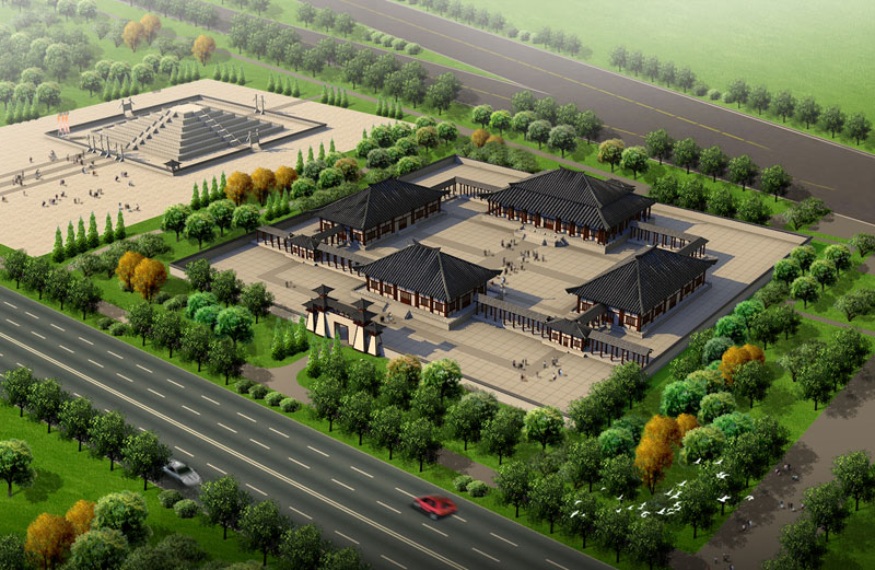 陜西省漢中市勉縣劉備稱王壇建筑設計(圖1)