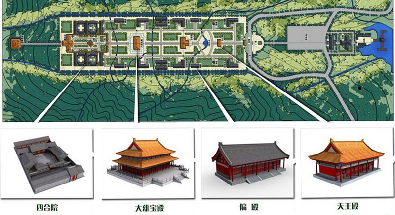 遼寧省本溪市財神廟景區修建性詳細規劃 (圖2)