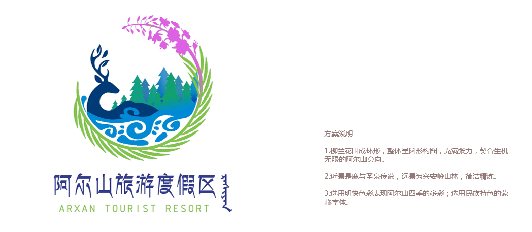 內(nèi)蒙古阿爾山旅游度假區(qū)規(guī)劃創(chuàng)建咨詢顧問項(xiàng)目文創(chuàng)logo設(shè)計(jì)(圖2)