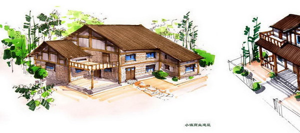 四川省羅江市國家重點小城鎮建筑設計(圖2)